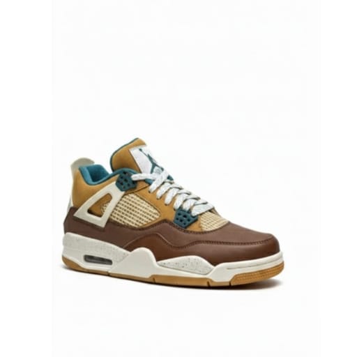 Urban Retro Mid-Top Sneakers Brown Tan Teal Edition